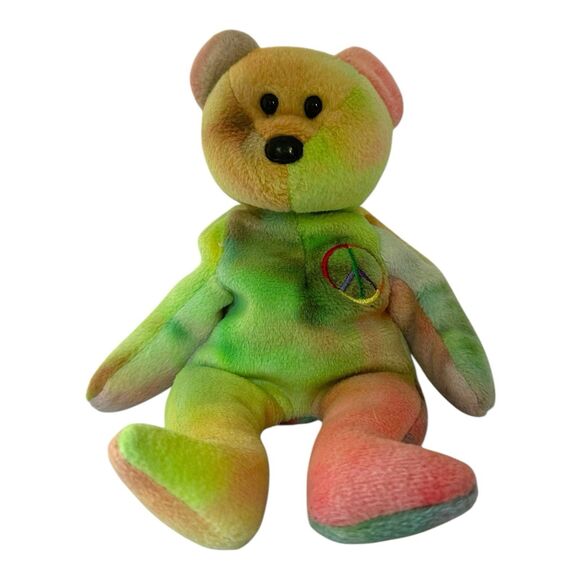 Vintage 1996 Ty Beanie Baby “PEACE” Bear - Picture 2 of 10
